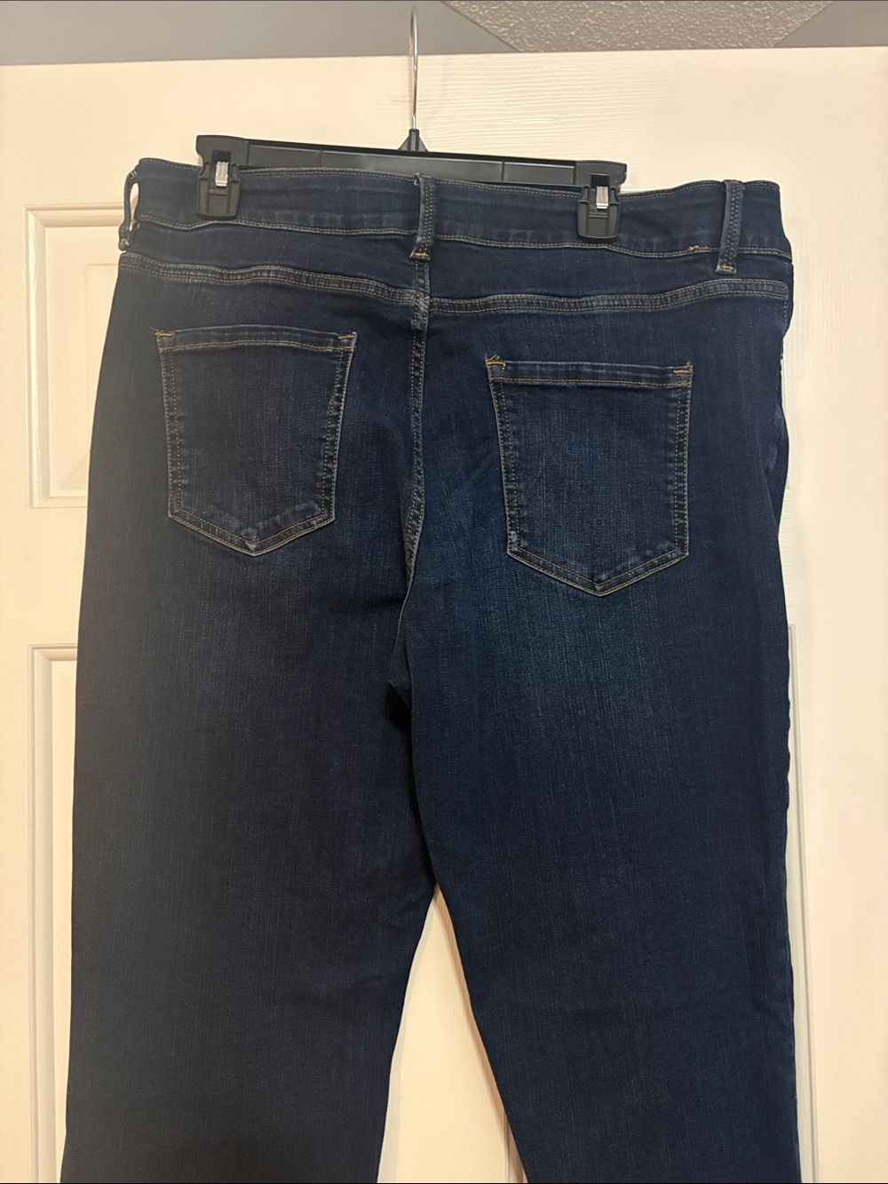 Liz Claiborne Women’s Boot Cut Jeans - Dark Blue Denim - Picture 2 of 3